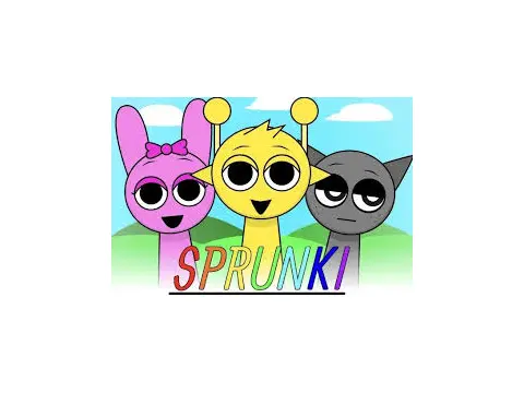 Sprunki Remix game interface showing music notes and heart patterns