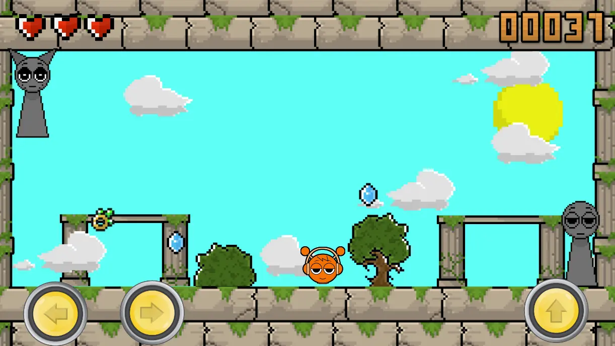 Retro Sprunki Gameplay - Scratch-Based Horror Mechanics Retro Sprunki Gameplay Screenshot - New Characters and Features