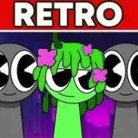 Retro Sprunki Gameplay Screenshot - New Characters and Features