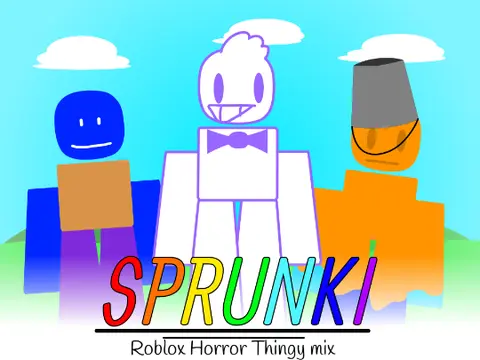 Roblox Horror Thingy Sprunki Mix Fanmade Sprunki Mod Logo Cover