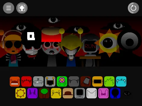 Roblox Sprunki music game character in Roblox style