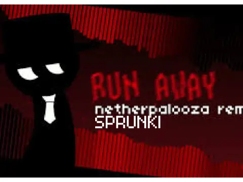 Logo for Run Away Netherpalooza Remix, an Incredibox Sprunki music game