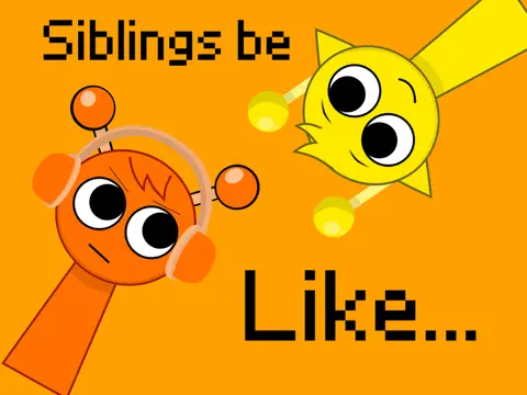 Siblings Be Like Sprunki meme rap video showing humorous sibling dynamics with Sprunki characters