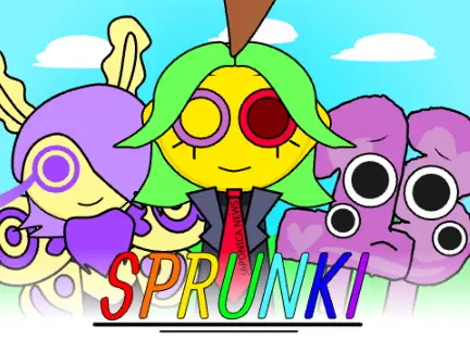 Silly Creatures Sprunki Game Logo