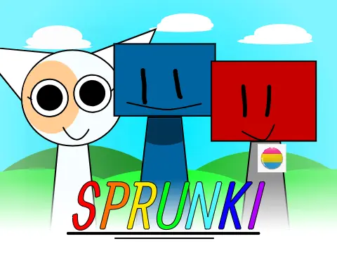 Logo for Silly Sprunki V2, a humorous take on the Sprunki game
