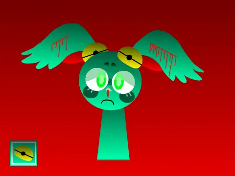 Simi Sprunki OC - a custom original character in the sprunki universe with unique design