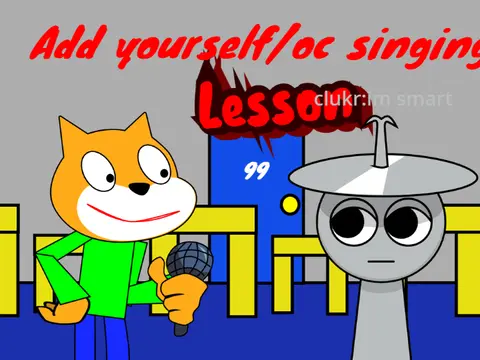Singing Lesson But Sprunki Clukr music game logo