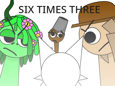 six times three sprunki math comedy animation screenshot