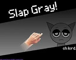 Slap Grey Sprunki Game Logo
