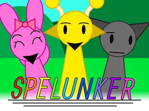Spelunker Sprunki Mod V2 Game Cover