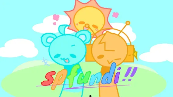 Spfundi Sprunki Game Logo - Colorful Sprunki Characters