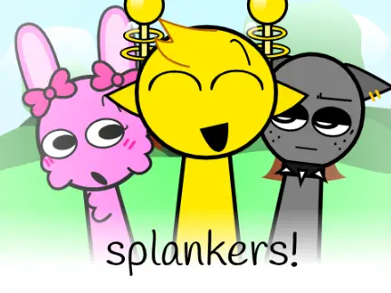 Splankers Sprunki Mod character logo featuring mature-themed Sprunki modification