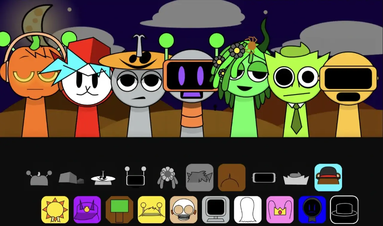 Sprejecz Character Creation Interface Sprejecz Gameplay Screenshot - Creating Custom Sprunki Characters