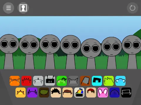 Spruki Retake game logo featuring sprunki characters with friends