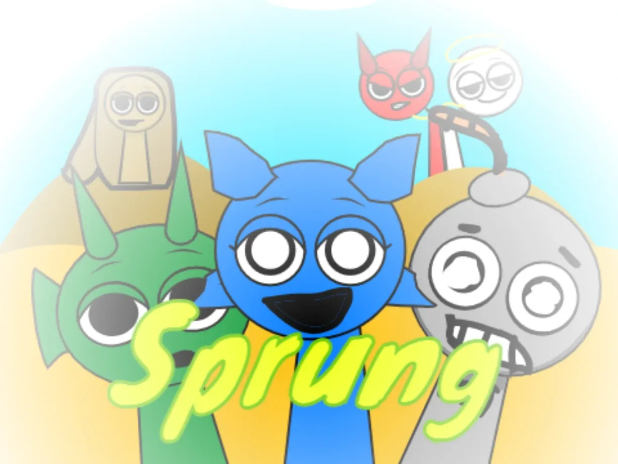 Sprunki Version 3 Remastered Official Logo - Horror Edition