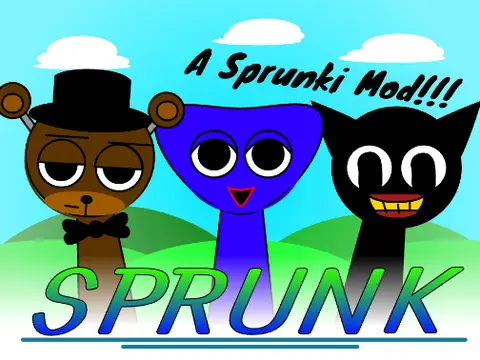 Sprunk Sprunki Mod Logo featuring colorful characters