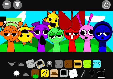 Sprunk Bad Gameplay Preview Sprunk Bad Gameplay Screenshot - Dark Sprunki Scene