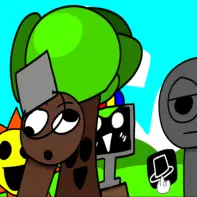 Sprunk Bad Game Logo - Dark Sprunki Character
