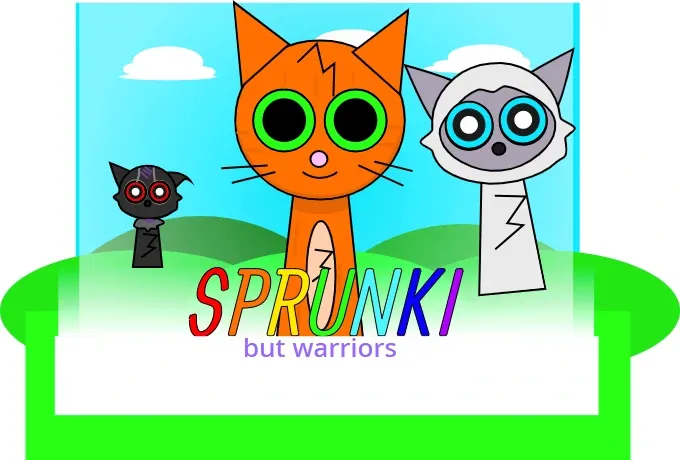 Sprunki Warrior Cats Reskin Game Cover Art