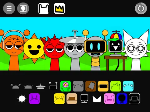 Game logo for Sprunked But Sprunki V2 - A Sprunki-themed mod game