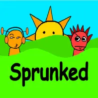Sprunked Mod Remix Game Logo - Dark version of Sprunki characters