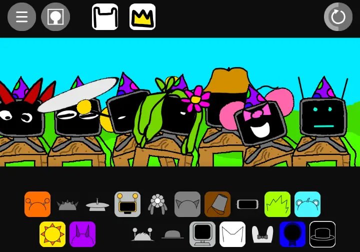 Sprunked Scratch Character Customization Interface Sprunked Scratch Gameplay - Customizing a Sprunki Character