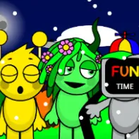 Sprunkgerny Game Logo - Colorful Sprunki Characters