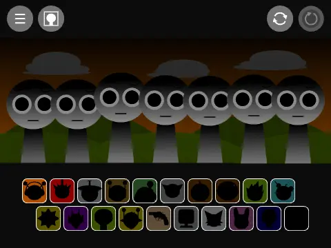 Custom Sprunki 1.5 game with unique character animations