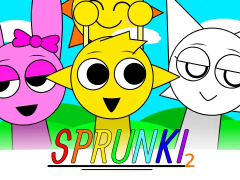 Official Sprunki 1.5 game logo featuring iconic characters