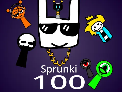 Sprunki But 100 Polo Game Logo - 100 polo-themed Sprunki characters