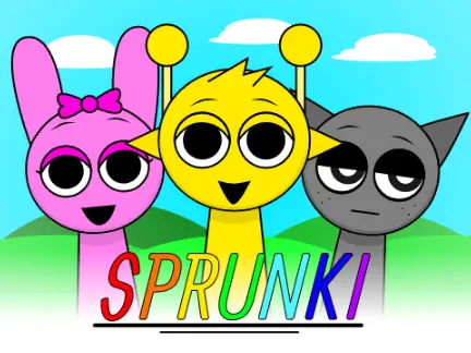 Sprunki 13 Gore Remix horror-themed music mixing game with updated characters and atmospheric effects