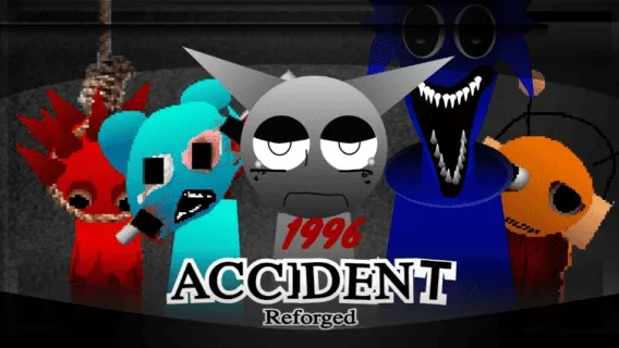 Sprunki 1996 Accident Reforged Game Cover Art