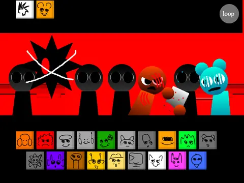 Logo for Sprunki 1996 Phase 5 Definitive mod featuring Brud and Gray characters