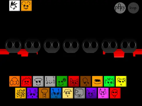 Sprunki 1996 But Recolored game cover image showing recolored characters