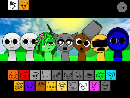 Logo for Sprunki 1996 But Sprunki Back Update mod featuring horror and bonus characters