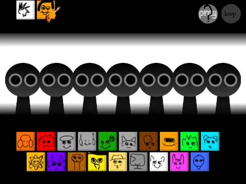 Sprunki 1996 Back Update Remix horror music game logo