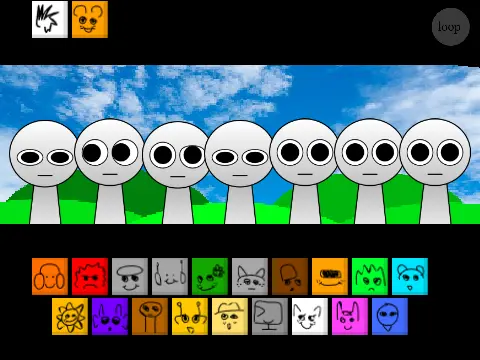Logo for Sprunki 1996 But Sprunki Remix V4 game