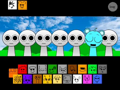 Sprunki 1996 Remix V7 music game logo