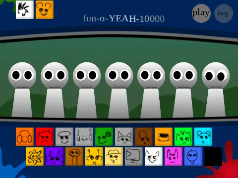 Sprunki 1996 no horror version logo for family gameplay