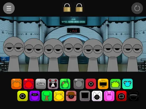 Official Sprunki 2 in Squid Game character logo featuring iconic elements from both series