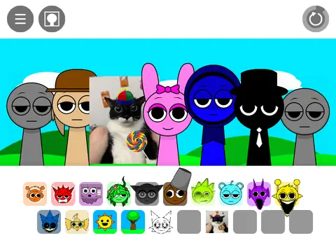 Sprunki 2 Official Game Logo Official logo for Sprunki 2 game featuring the iconic characters