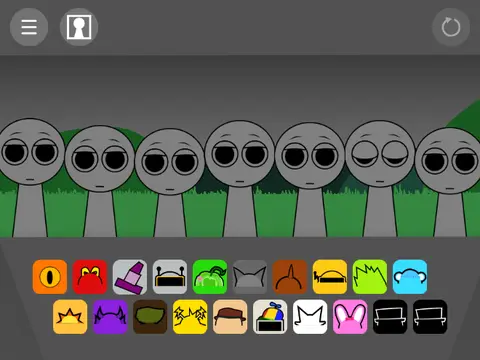 Official logo for Sprunki 2 Retake W.I.P game featuring updated Sprunki characters