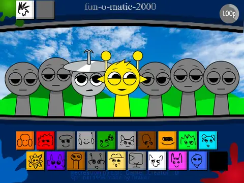 Official Sprunki 2006 game logo featuring classic characters
