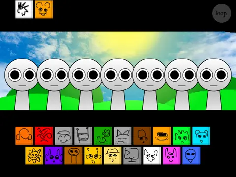 Official logo for Sprunki 2010 Not Done game featuring classic Sprunki character