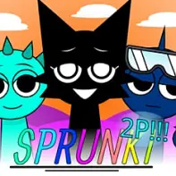 Sprunki 2P Game Logo - Two Player Edition