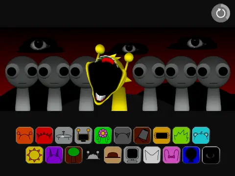 3D Sprunki character in Optifined version