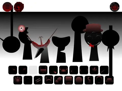 Official logo for Sprunki 4 Phase But Gray Survived Remix game