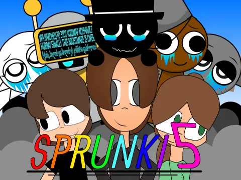 Official Sprunki 5 Final game cover art featuring main characters