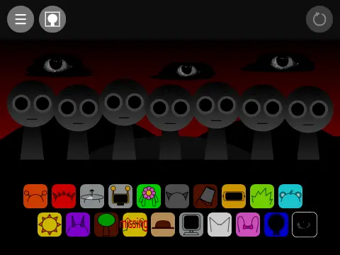 The Original Sprunki Game Main Screen and Characters
