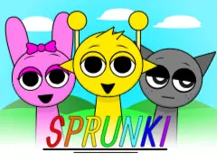 Sprunki 6 game logo featuring iconic phase 6 characters